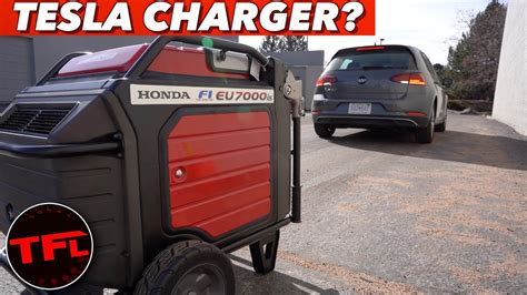 can you charge an electric car with a generator